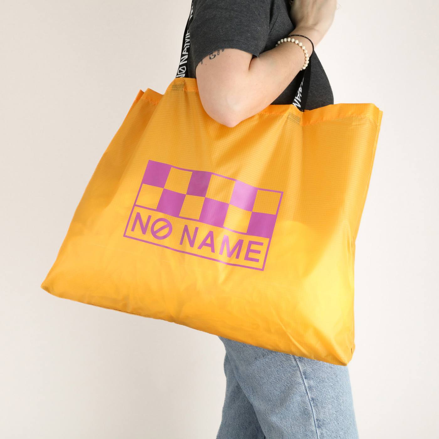 TOTE BAG - NYLON - MAÏS/FUSHIA